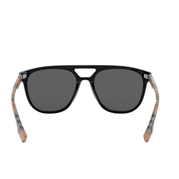 COPY - Burberry Polarized black Square unisex Sunglasses BE4302 300283 56 - Picture 7 of 8